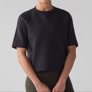 Lululemon Black NTS Cropped Short Sleeve